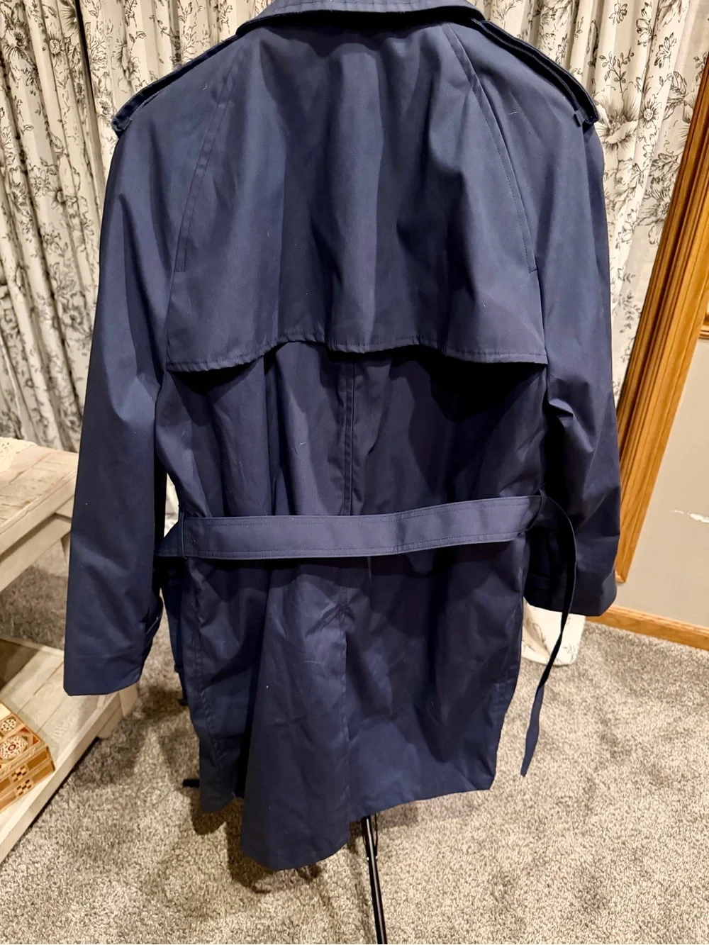 US Military Classic Men's Navy Trench Coat